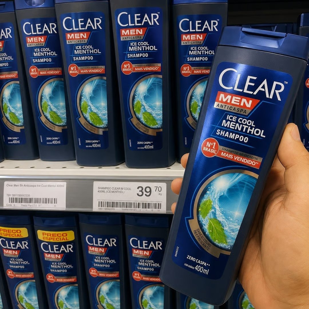 Clear Men Shampoo Anticaspa Ice Cool Menthol - 400ml