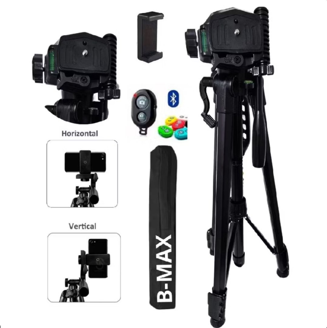 Tripé Profissional Para Câmera E Celular Tomate Mtg-3016 Universal 1.60m