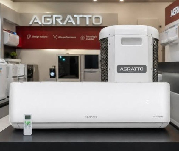 Ar Condicionado Split Agratto Hi Wall Zen Top Inverter 12.000 Btu/h Frio Monofásico Branco...