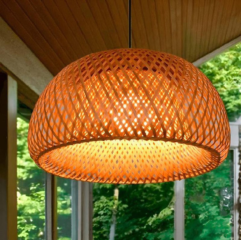 Lustre Rústico Pendente Sala Jantar Luminaria Led Teto Cozinha Pe Direito 45cm Casa Attrac...