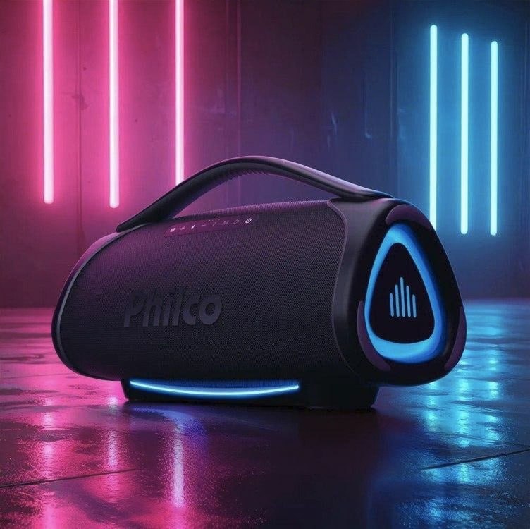 Caixa De Som Boombox Philco Extreme Bluetooth V.5.4 300w Pbx01 Preto 127/220v