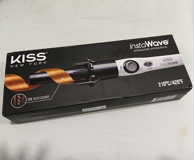 Modelador de Cachos Automático Kiss Instawave Tecnologia Cerâmica íons negativos - Bivolt
