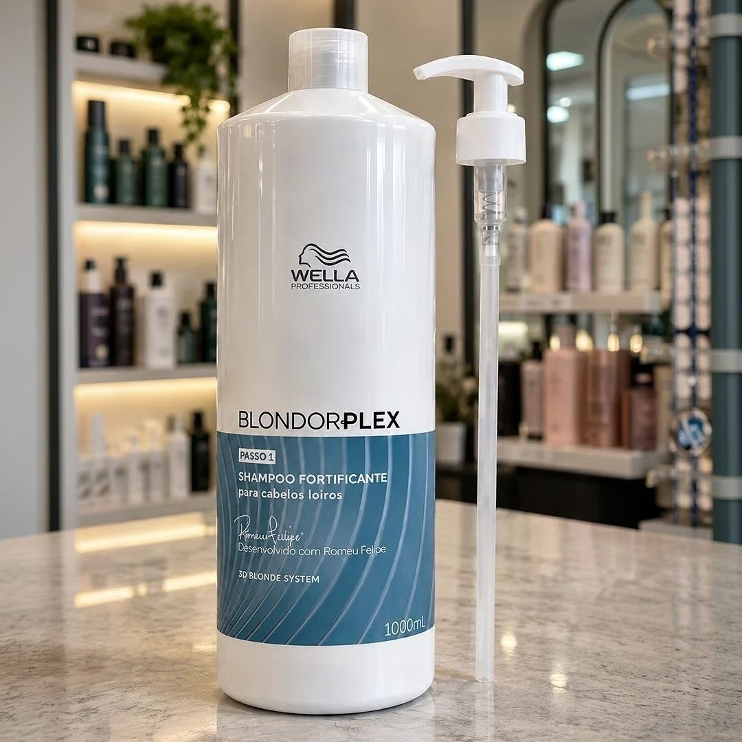 Kit Wella Professionals Blondorplex Shampoo Limpeza Protetora 1L