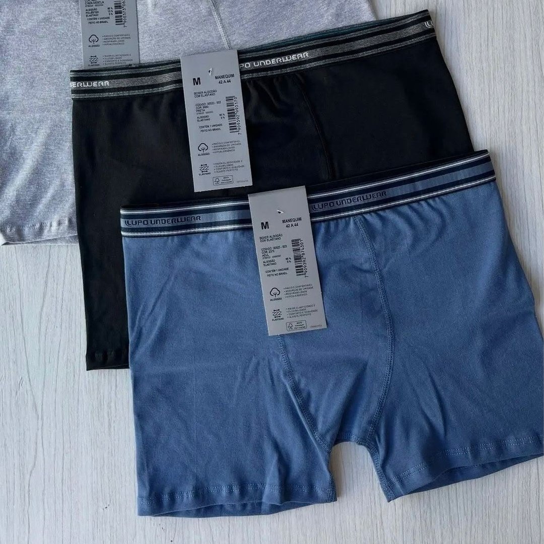 Kit 10 Cuecas Boxer Lupo