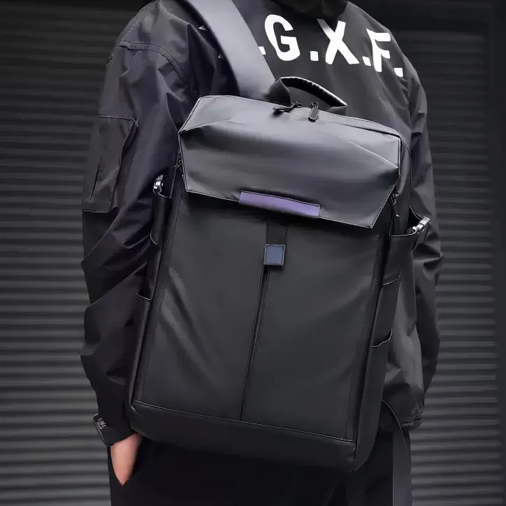 Mochila Notebook Impermeável Escolar Feminina Masculina Preto Couros