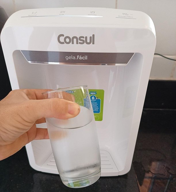 Purificador Consul Água Gelada e Natural Branco - Bivolt