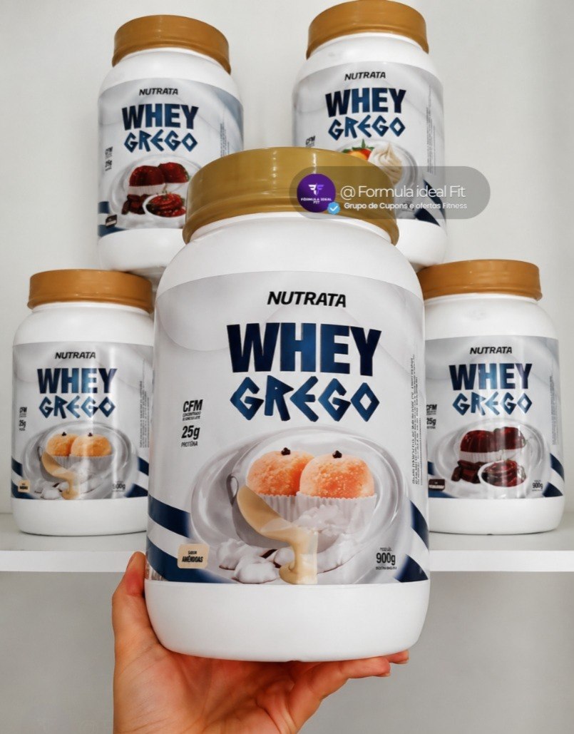 Whey Grego Pote 900g Beijinho Nutrata