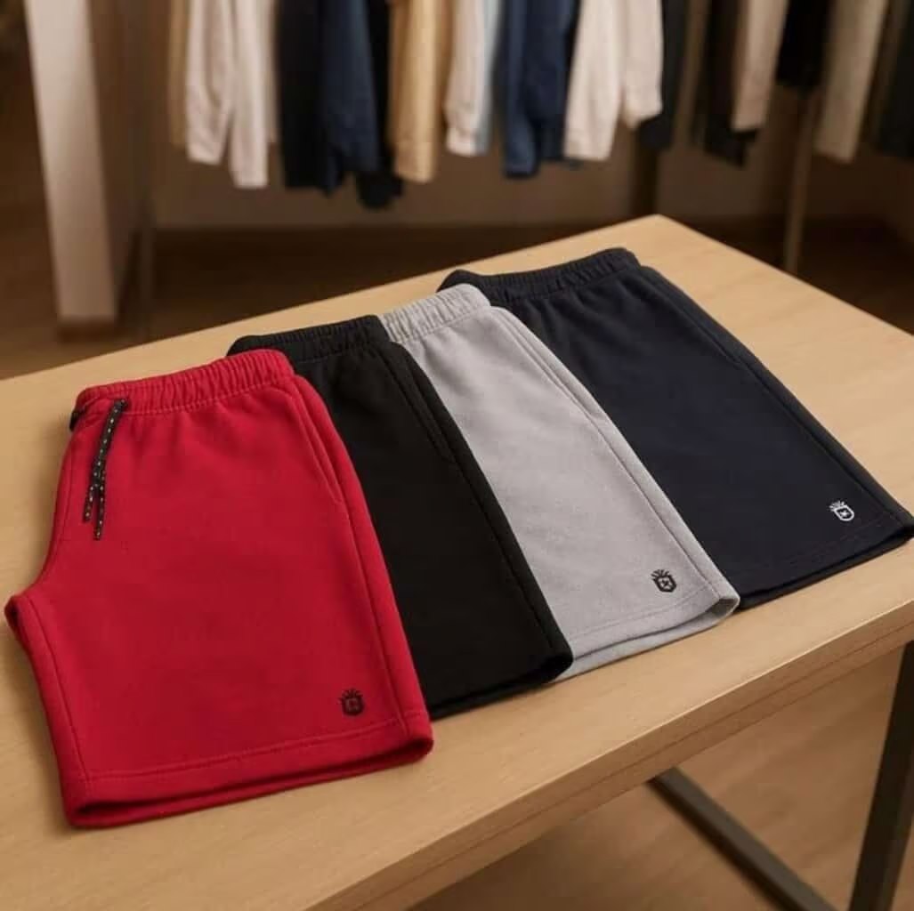 🤓Kit 4 Bermuda Masculina Short Moletom Leve Caminhada Atacado