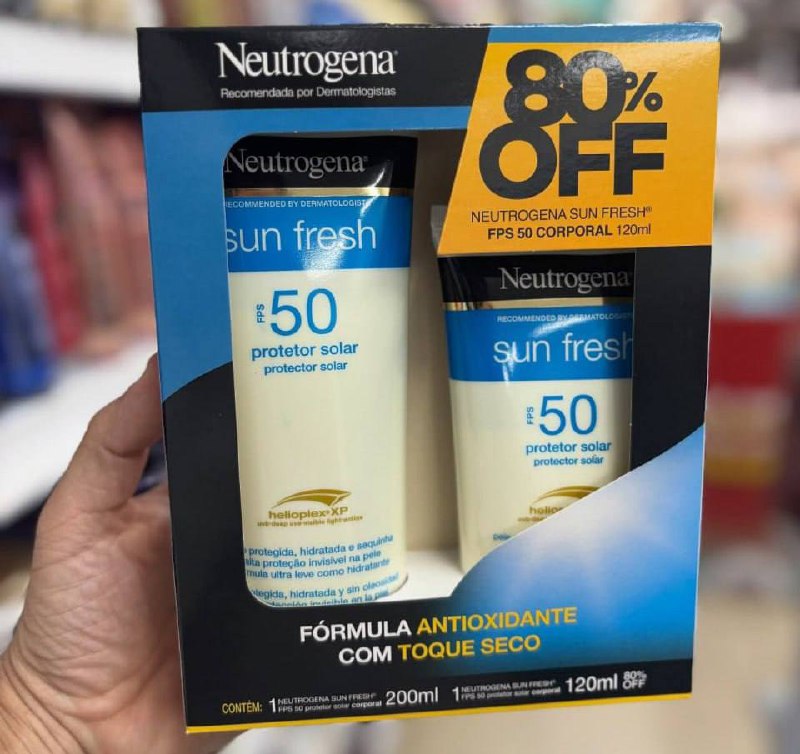 Neutrogena Sun Fresh FPS 50 Kit - Com 2 Unidades