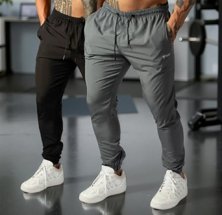 😱Kit 2 Calça Jogger Tactel Impulse Preta/cinza Para Treino