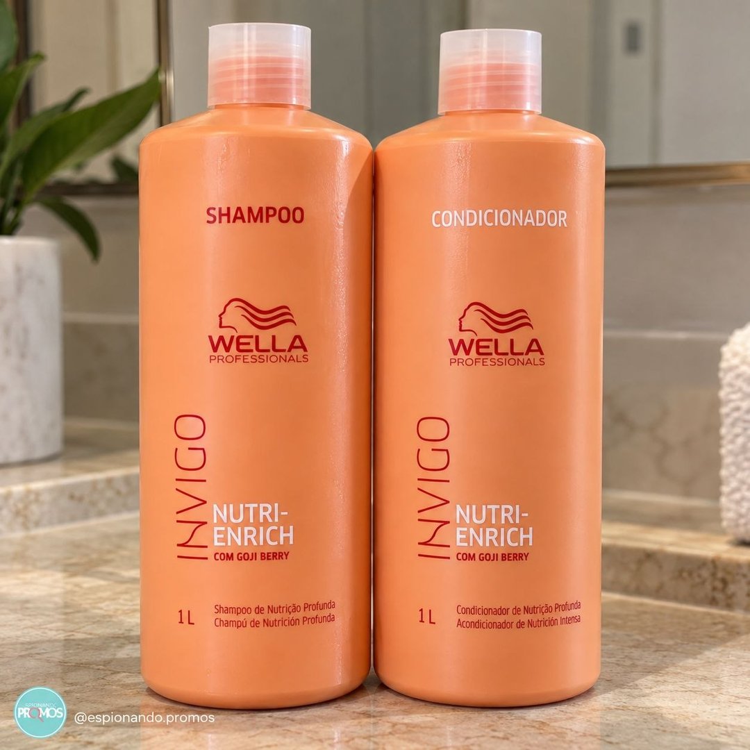 Kit Wella Invigo Nutri Enrich Shampoo e Condicionador 2 L