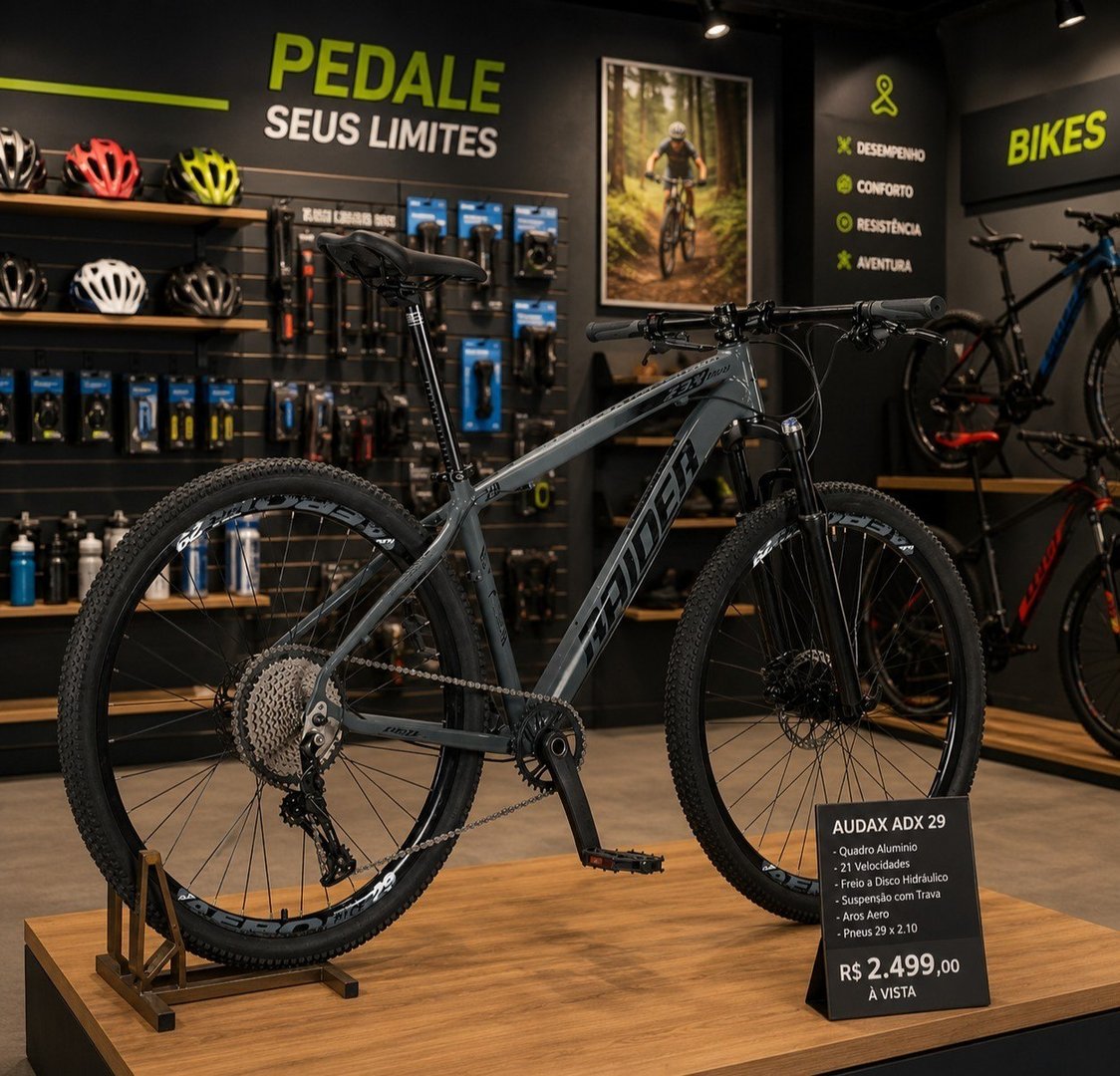 Bicicleta 29 Raider Z3X Pro 12 Velocidades Freio Hidráulico Suspensão com Trava no Guidão