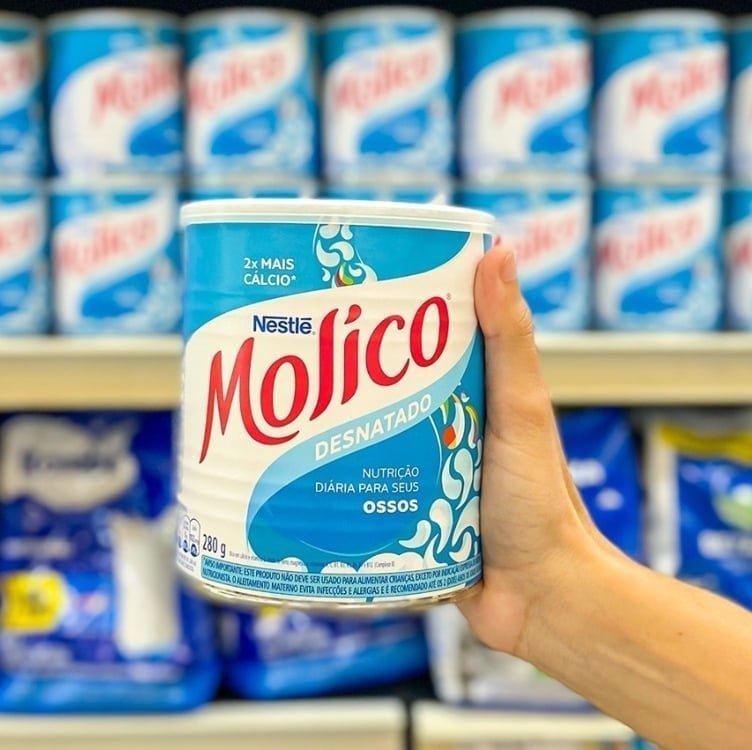 Leite em Pó Desnatado MOLICO Total Cálcio 280g Molico Sabor