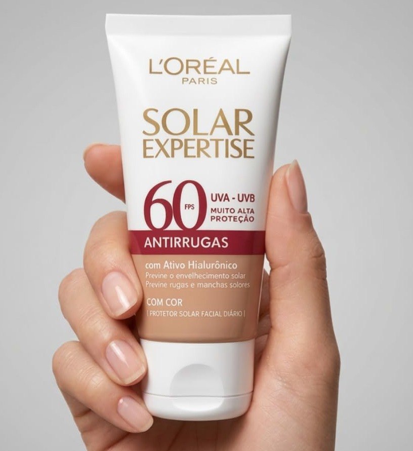 Protetor Solar Facial L'Oréal Paris Solar Expertise Antirrugas Fps 60 Com Cor 40G
