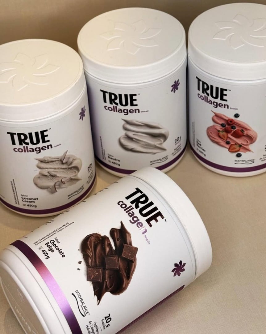 Colágeno True Source Com Proteína Bodybalance De Chocolate Belga 450g