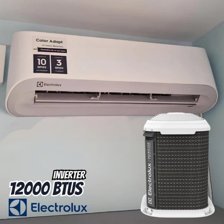 Ar-condicionado Split Inverter 12000 Btus Electrolux Color Adapt com Wi-fi Só Frio Yi12f/y...