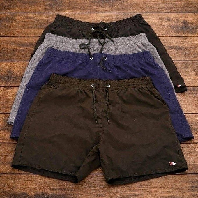 Kit 4 Bermuda Shorts Tactel Sandrini Elastano Academia Praia (BR, Alfa, M, Regular, Regula...