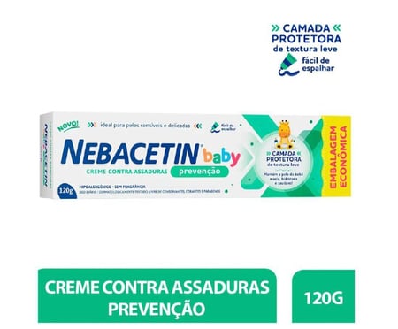 Creme Prevenção Nebacetin Baby 120g