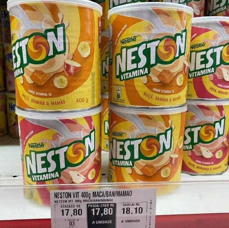Neston Cereal Infantil Vitamina Maçã Banana E Mamão 400G