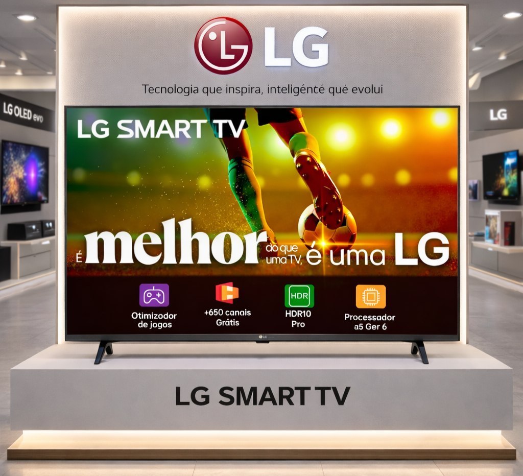 Smart Tv LG 43 Full Hd, Processador A5 Ger6 Webos 23 Ai Alexa