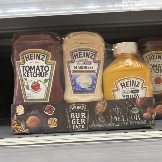 Heinz Pack Hamburguer Ketchup 397G + Maionese 215G + Mostarda 255gG