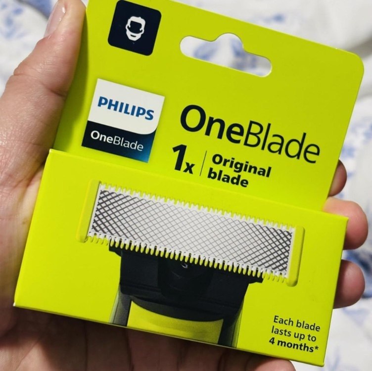 Lâmina de Reposição Original Philips OneBlade QP210/51 Aço Inoxidável Para Raspar, Aparar ...