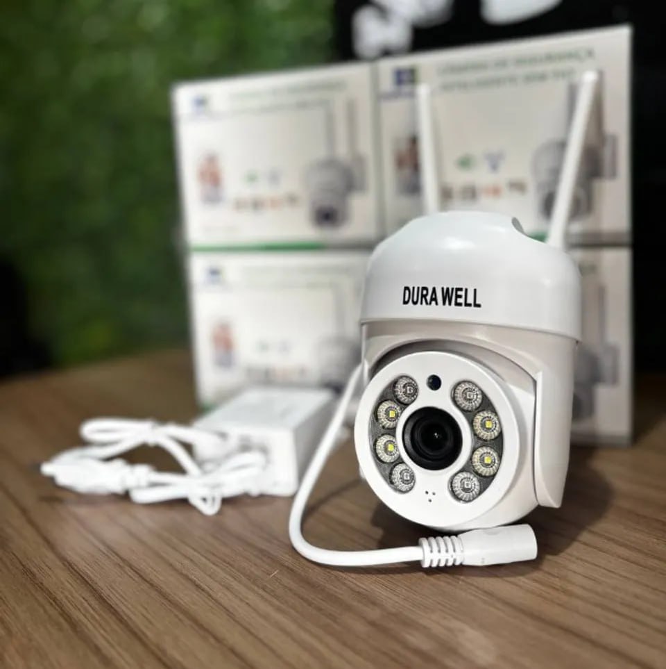 Câmera Ip A8 App Icsee Infravermelho Prova D'água Externa Wifi Hd 3 Cor Branco