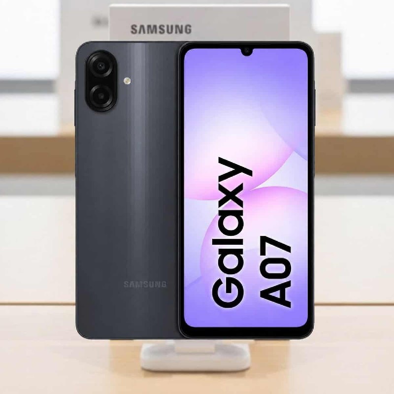 Celular Samsung Galaxy A07 256GB, 8GB, Câm. 50MP, Tela 6.7"- Preto