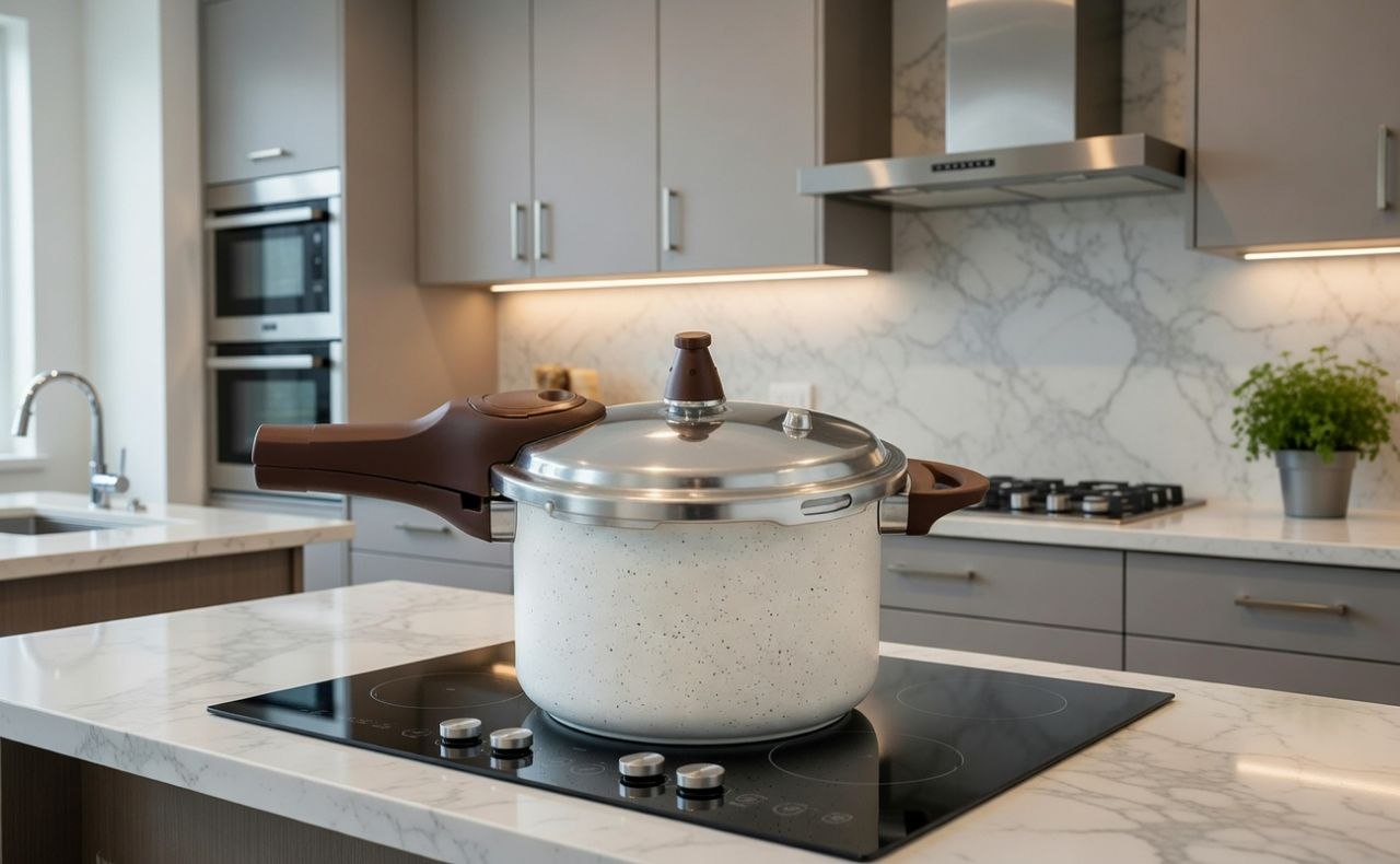 Panela de Pressão Brinox 4,2L Bege Vanilla