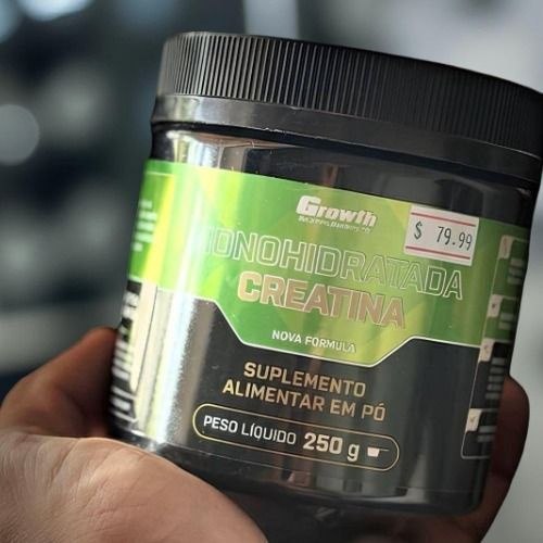 Creatina Monohidratada 250g Growth Supplements - Sem Sabor Em Pó