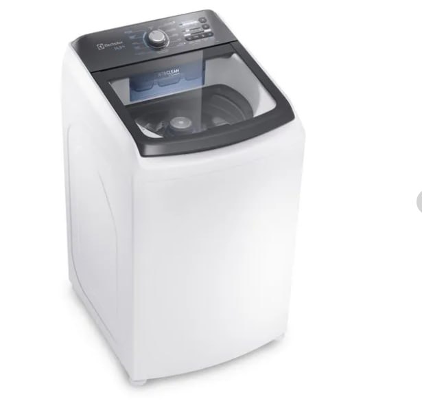 Lavadora de Roupas Electrolux 14,5kg Cesto Inox 11 Programas de Lavagem Branco Efficient LEE15 - 110V