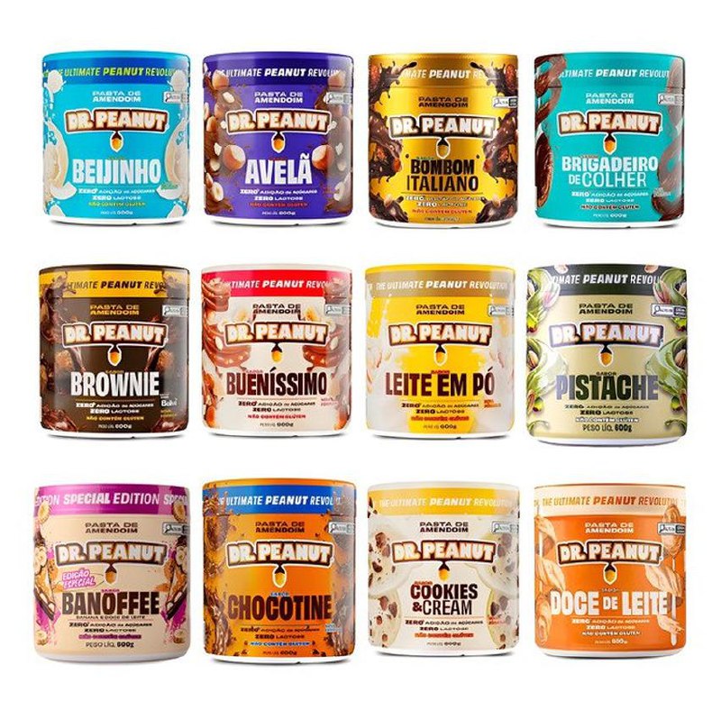 Pasta De Amendoim Dr. Peanut 600g Novos Sabores Gourmet