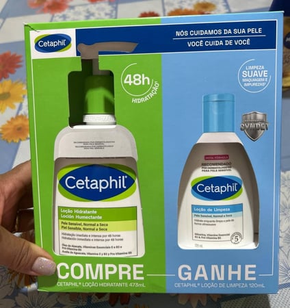 KIT COMPRE GANHE CETAPHIL LOÇÃO HIDRA 473ML + LOÇÃO LIMPEZA 120ML