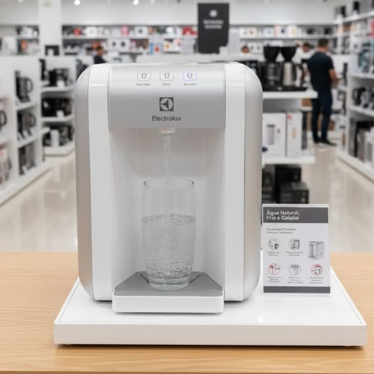 Purificador Electrolux Elétrico Touch água Gelada, Fria e Natural Branco - Bivolt