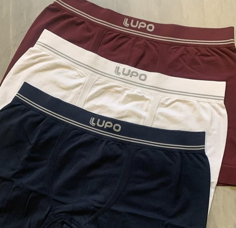 Kit 6 Cuecas Boxer Lupo Poliamida Sem Costura Box Original
