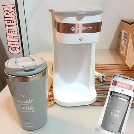 Cafeteira Elétrica Cadence Dream Rosé Gold com Copo Térmico - 127V