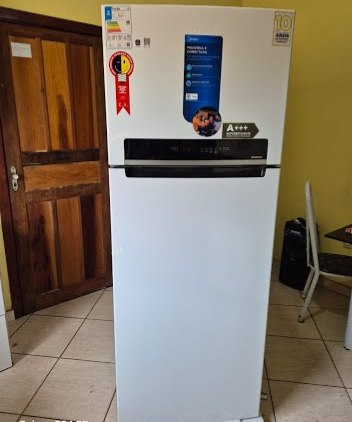 Geladeira Midea Frost Free Duplex 491L Painel Touch Inverter Branca - Bivolt