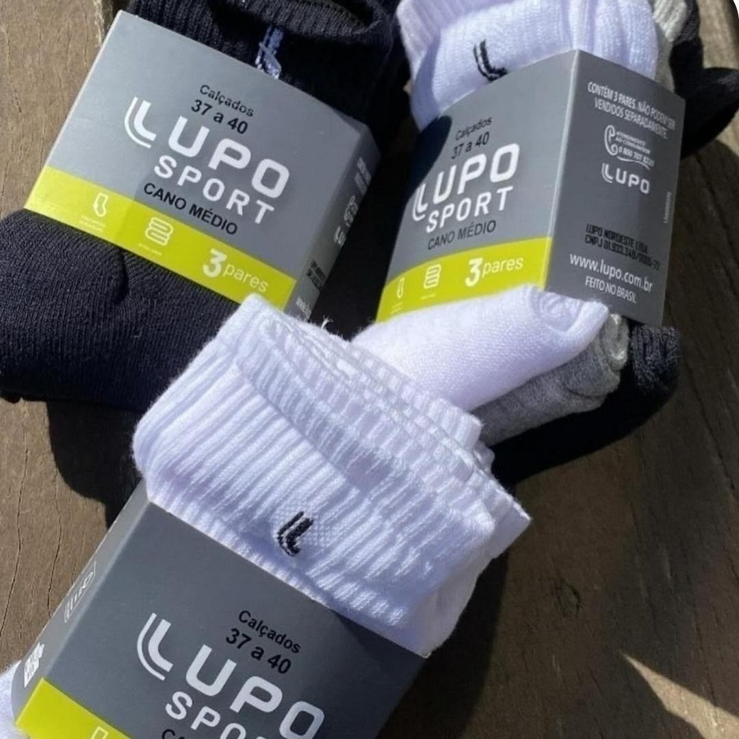 Kit 10 Pares Meia Lupo