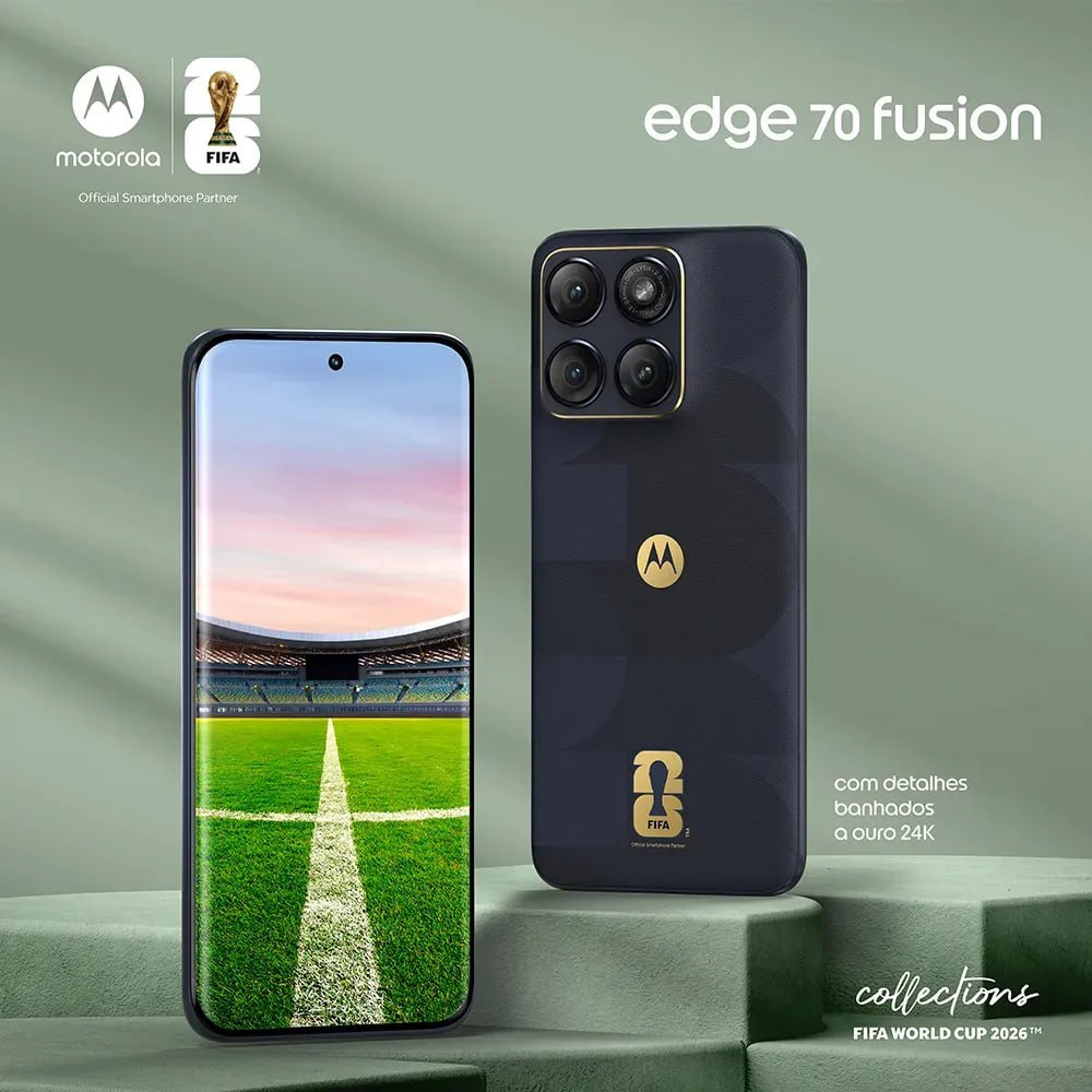 Smartphone Motorola Edge 70 Fusion 5g Fifa World Cup Collection - 256gb 24gb (8gb Ram + 16...