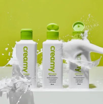 Creamy Skincare Ácido Tranexâmico 90ml Solução Clareadora Previne A Hiperpigmentação De Ma...