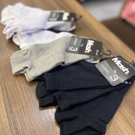Kit 10 Pares Meias Mash Invisível Esportiva Algodão Original