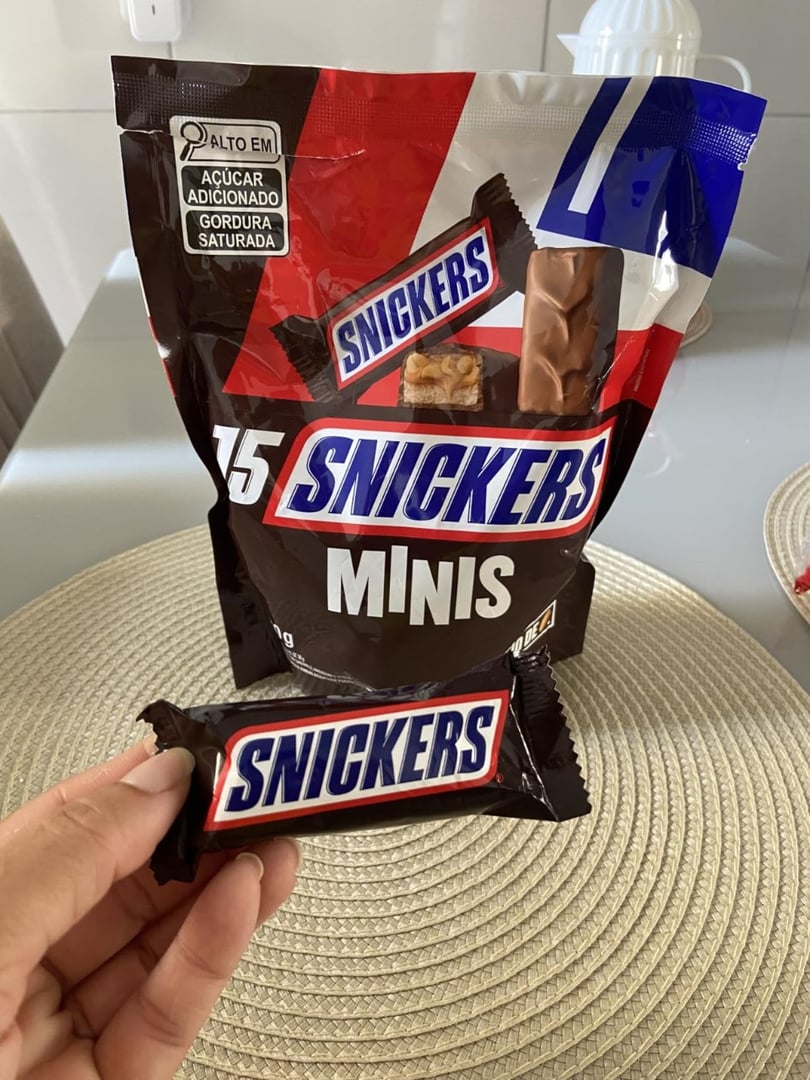 Chocolate Snickers Original Minis 15Un