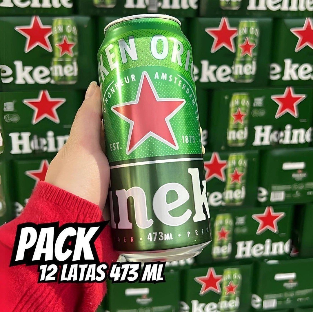Heineken Cerveja Lata 473ml Pack 12 Unidades