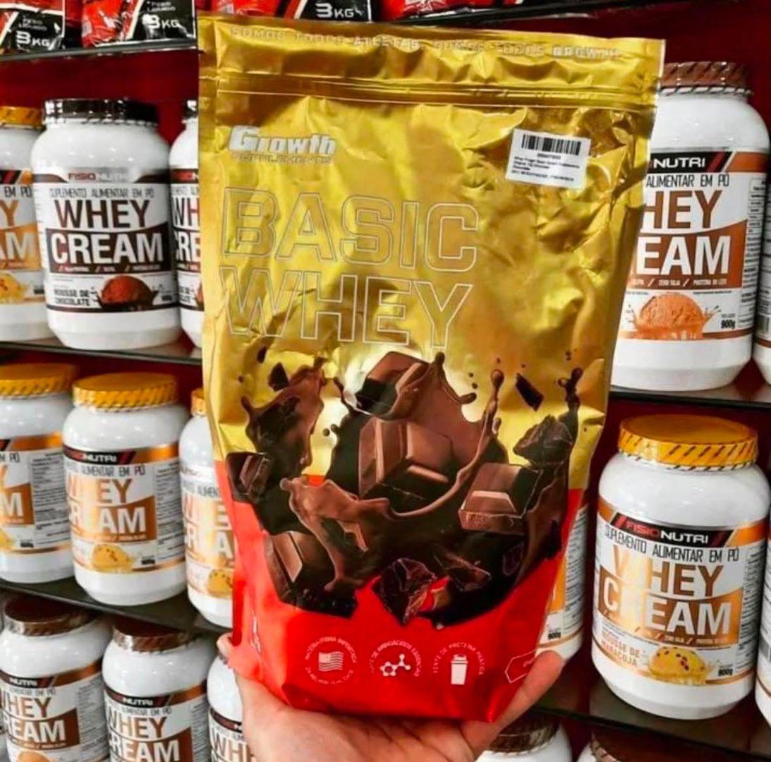 Basic Whey 1kg Growth Supplements - Chocolate