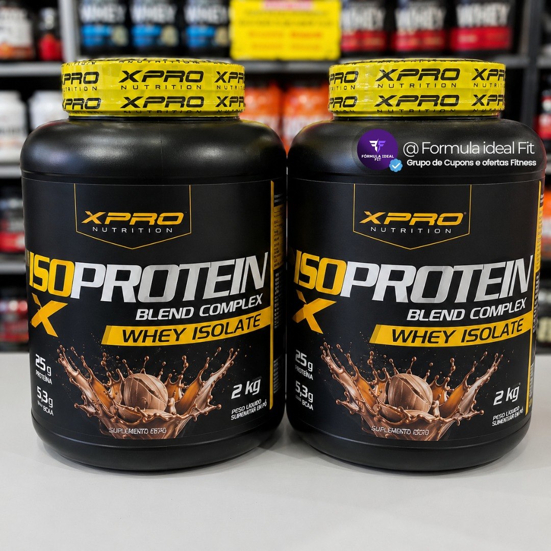 Whey Protein Isolado Iso Blend Complex Zero Açúcar Low Carb Morango 2kg Xpro