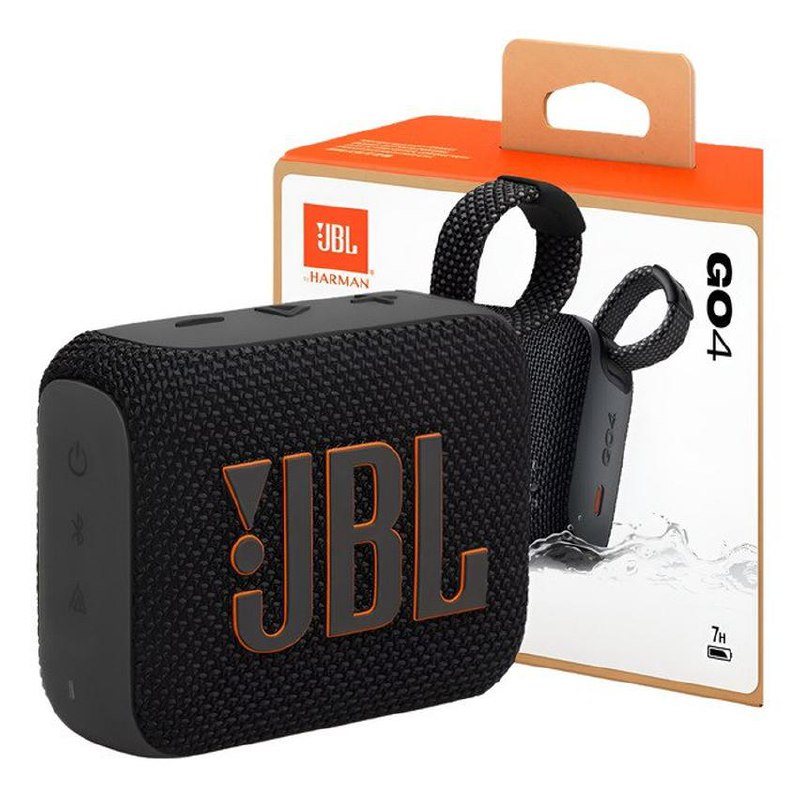 Caixa De Som Jbl Go 4 Bluetooth Portátil À Prova D'água Caixa De Som Go 4 Jbl Preto 127/22...