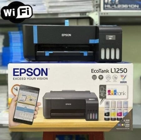 Impressora Epson EcoTank L1250 - Tanque de Tinta Colorida, Wi-Fi Direct, Comando de voz, B...