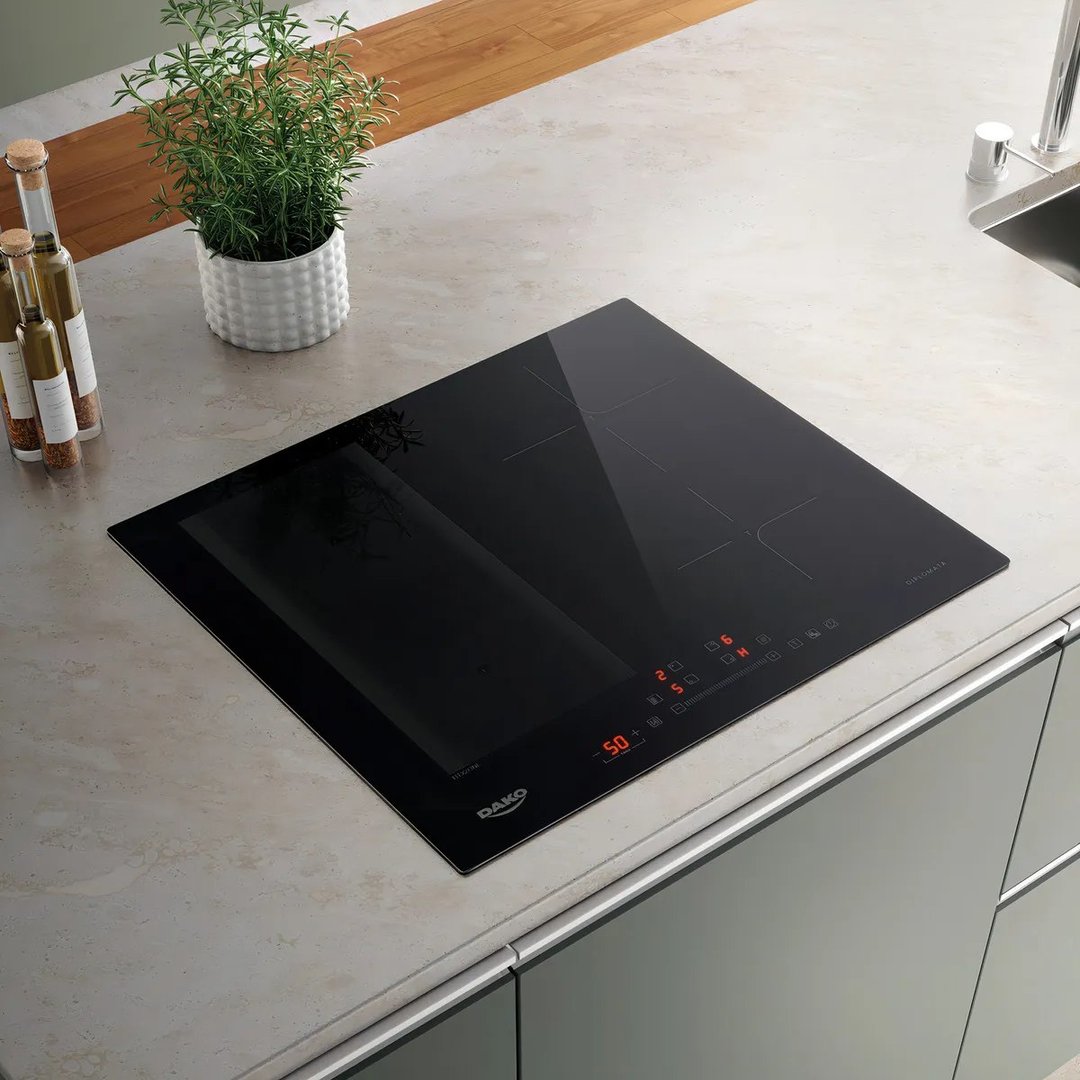 Cooktop De Indução 4 Bocas Dako Diplomata Com Zona Flexível Preto