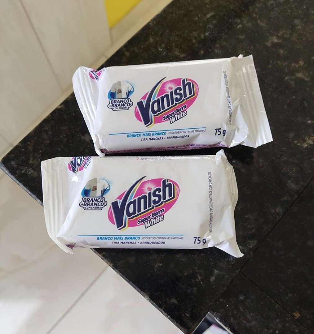 🤓Vanish Tira Manchas Em Barra White 75G Para Roupas Brancas