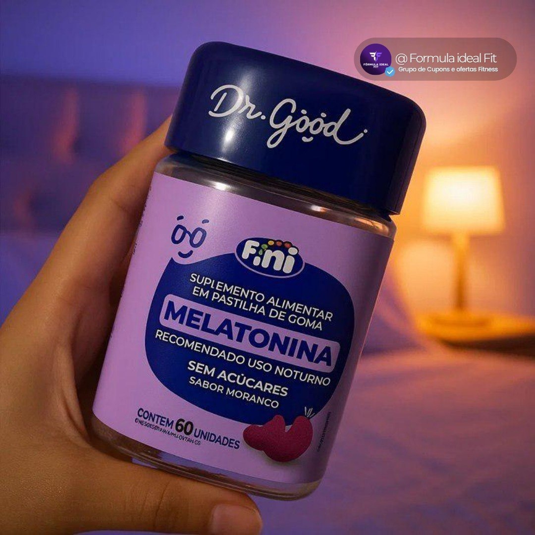 Melatonina Dr.good 60 Gomas Morango Fini Morango